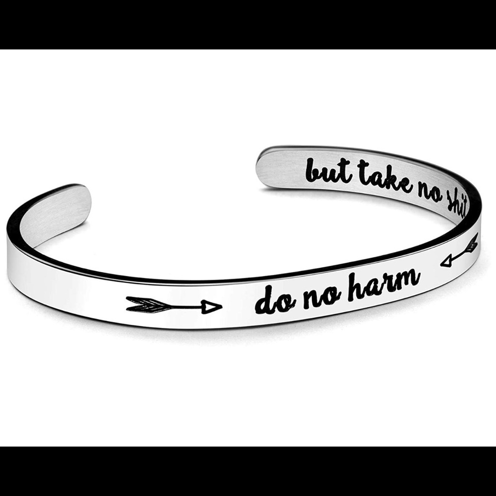 “Do No Harm But Take No Shit” Bracelet, Secret